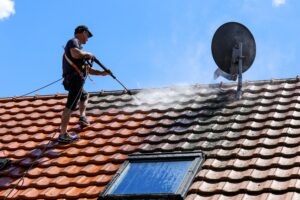 Roof cleaning in Ballarat, VIC.